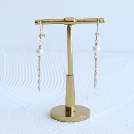گوشواره طلا مرواریدآویز